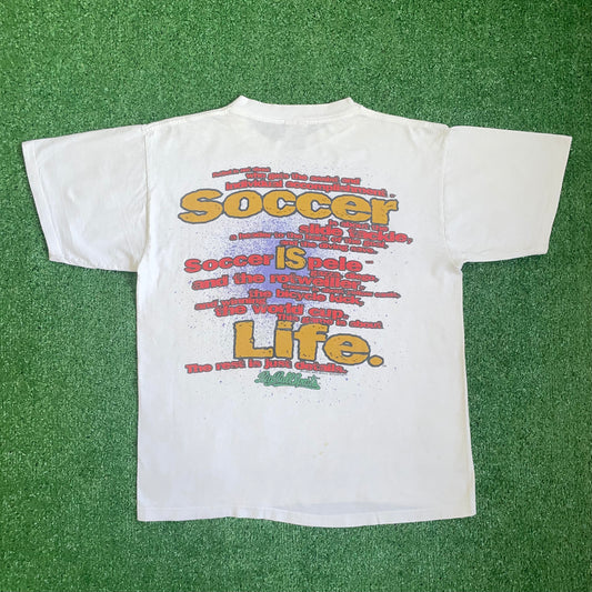Vintage Big Ball Sports 'Soccer is Life' t-shirt - L