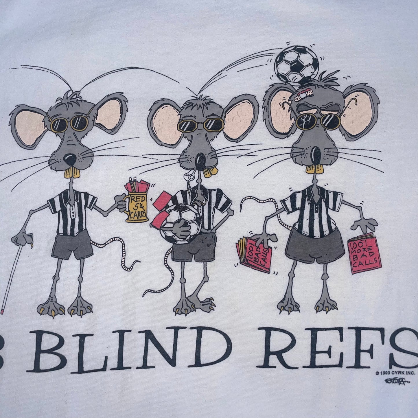Vintage '3 Blind Refs' t-shirt - XL