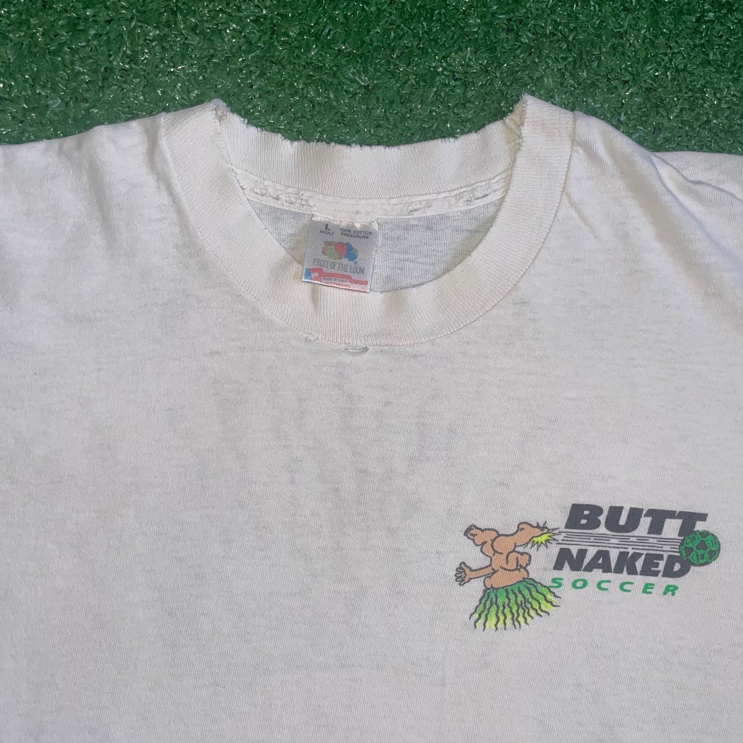 Vintage Butt Naked Soccer t-shirt - L