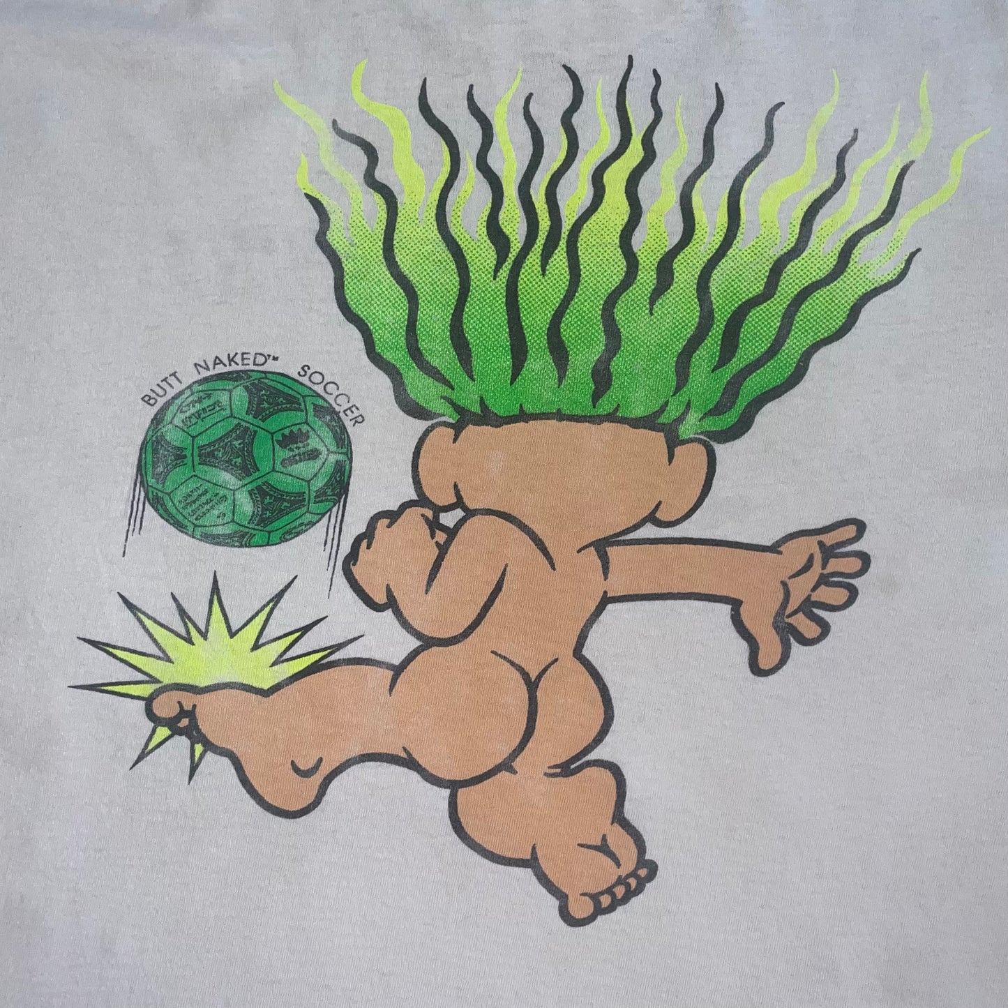 Vintage Butt Naked Soccer t-shirt - L