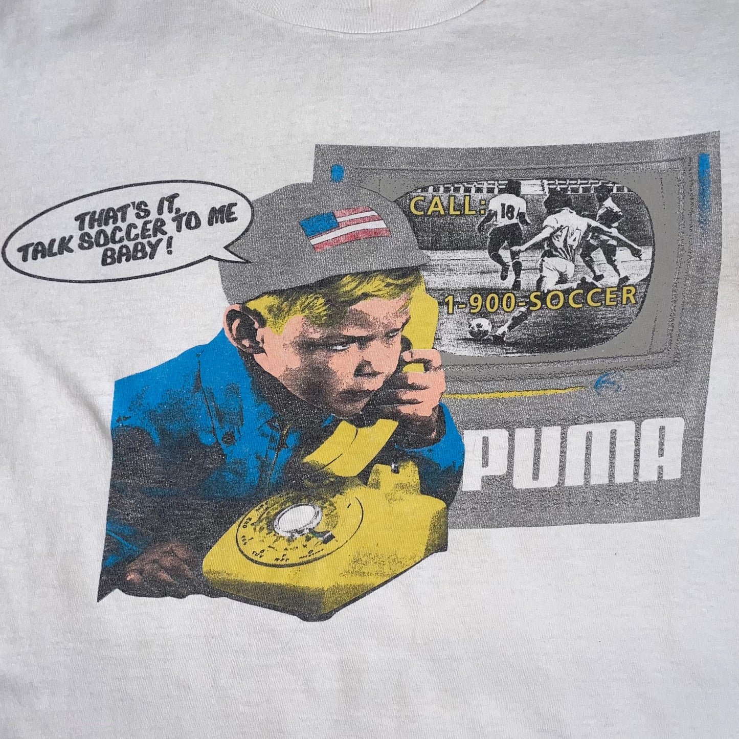 Vintage Puma 1-900-SOCCER t-shirt - M
