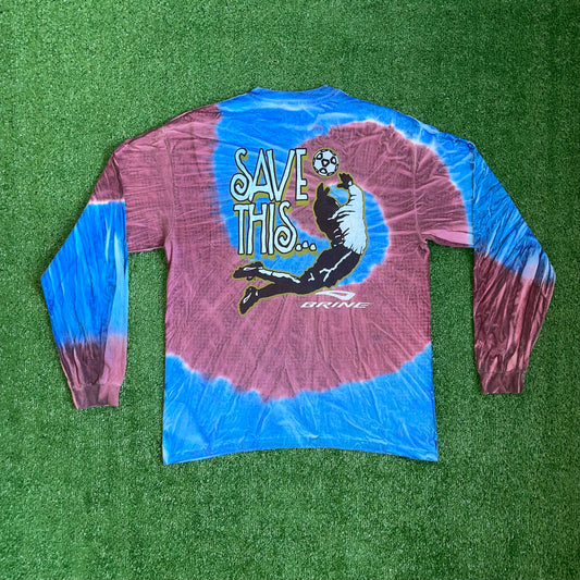 Vintage Brine 'Save This' long-sleeve tie-dye t-shirt - L