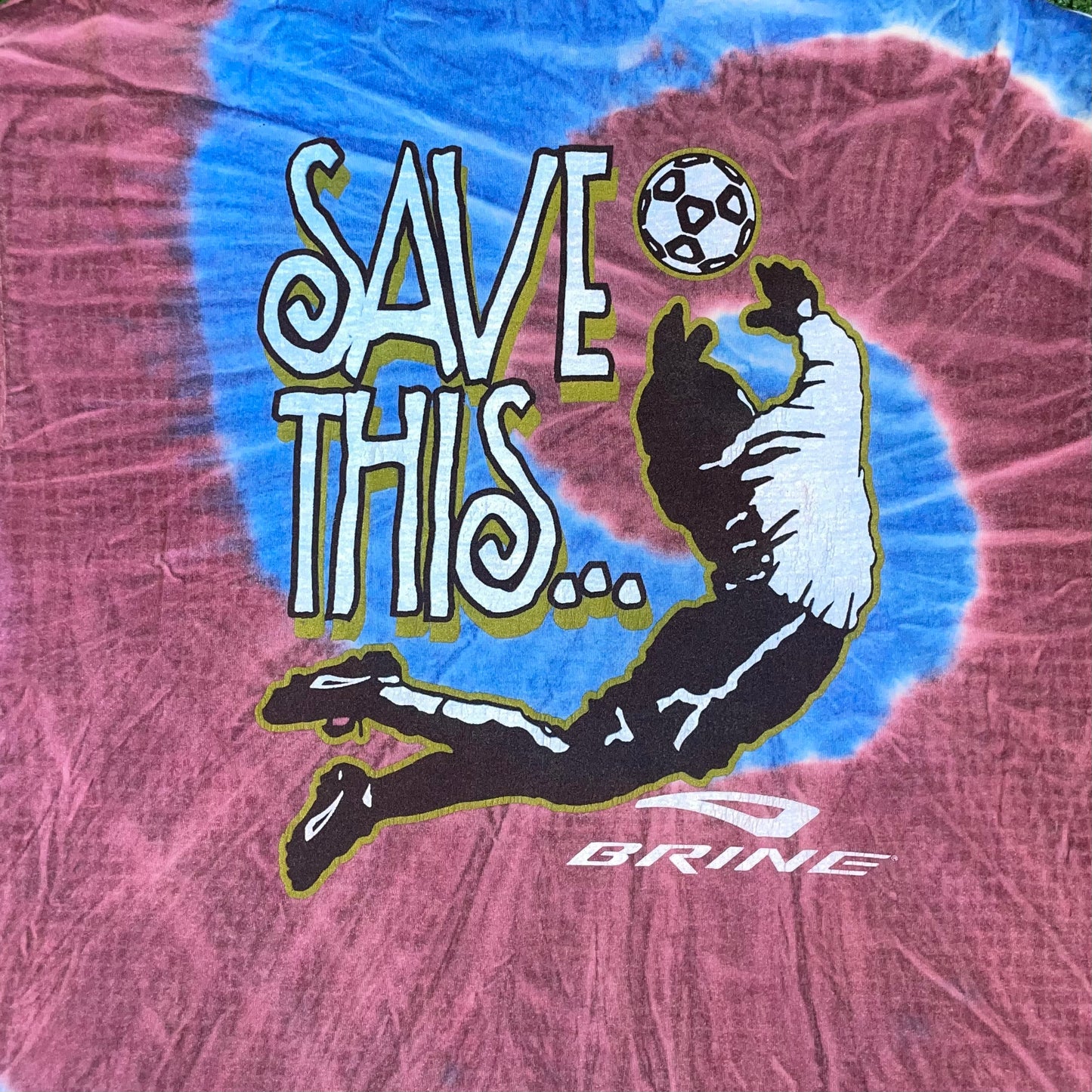 Vintage Brine 'Save This' long-sleeve tie-dye t-shirt - L