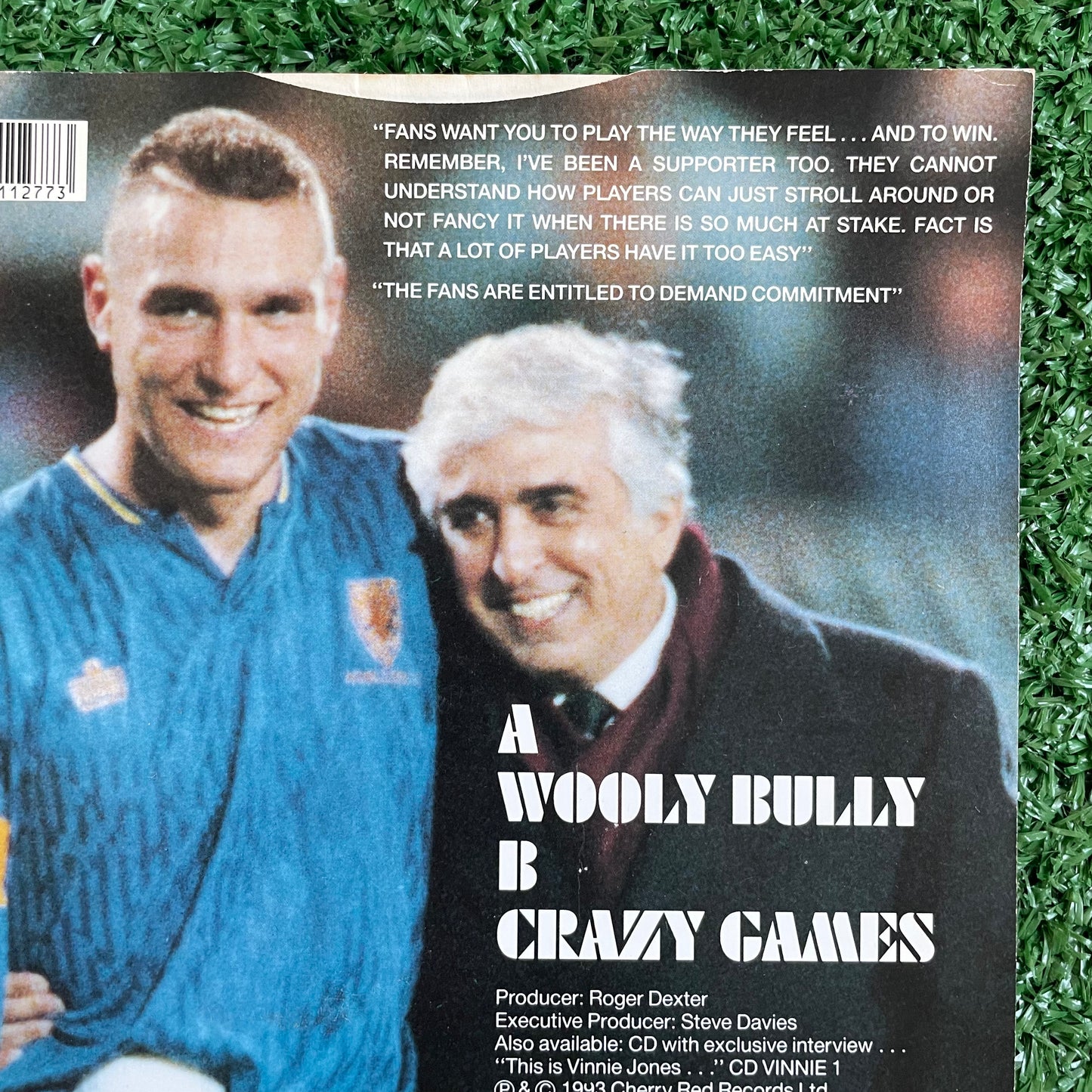 Vinnie Jones & The Soul Survivors - 'Wooly Bully' 7" vinyl 1993