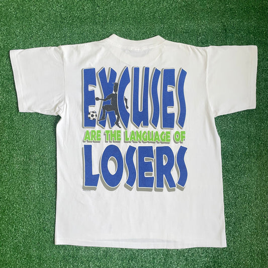 Vintage CYRK 'No Excuses' t-shirt - L