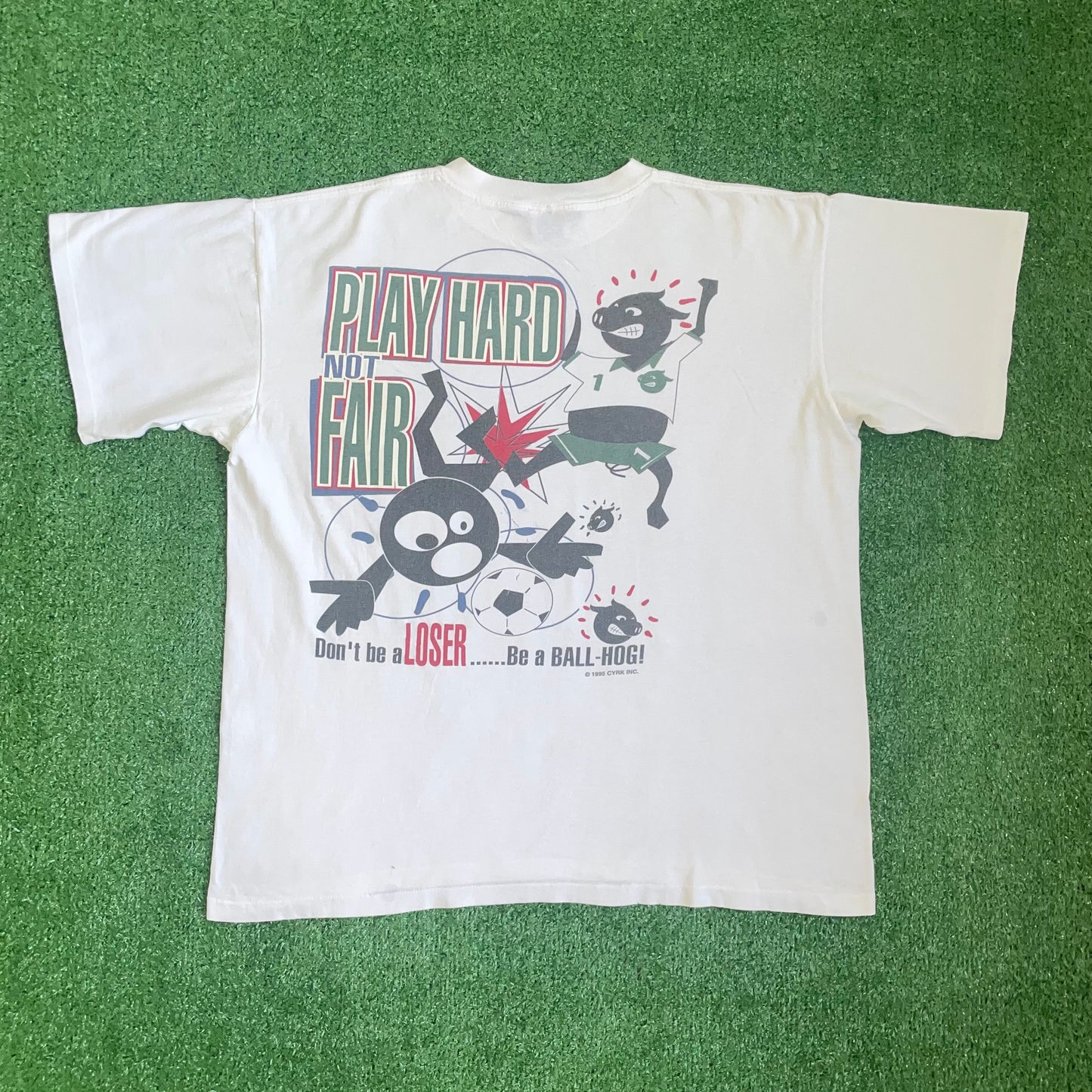 Vintage CYRK 'Ballhog' t-shirt - XL