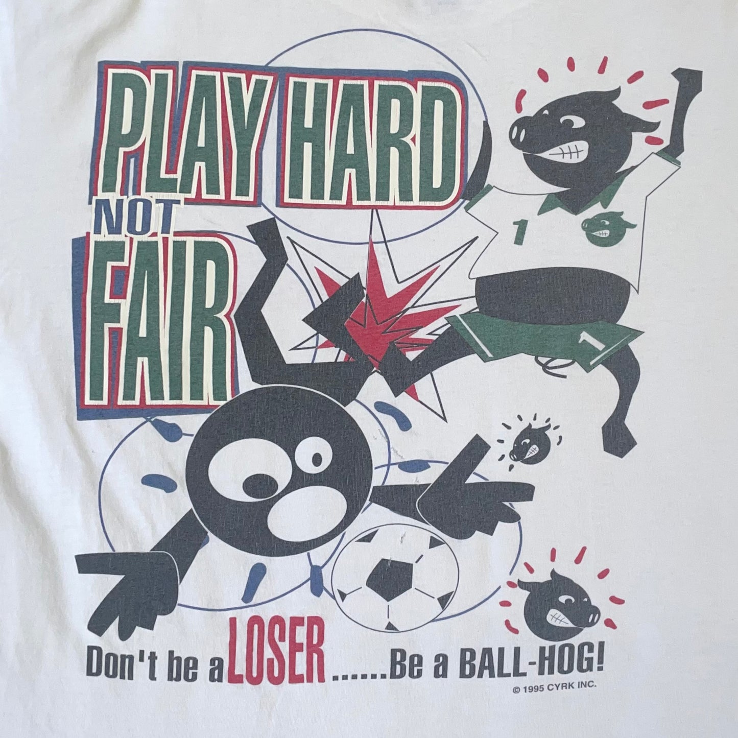 Vintage CYRK 'Ballhog' t-shirt - XL