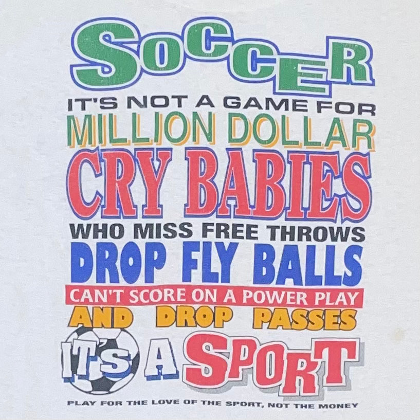 Vintage Hanes 'Soccer is spoken here' t-shirt - XL