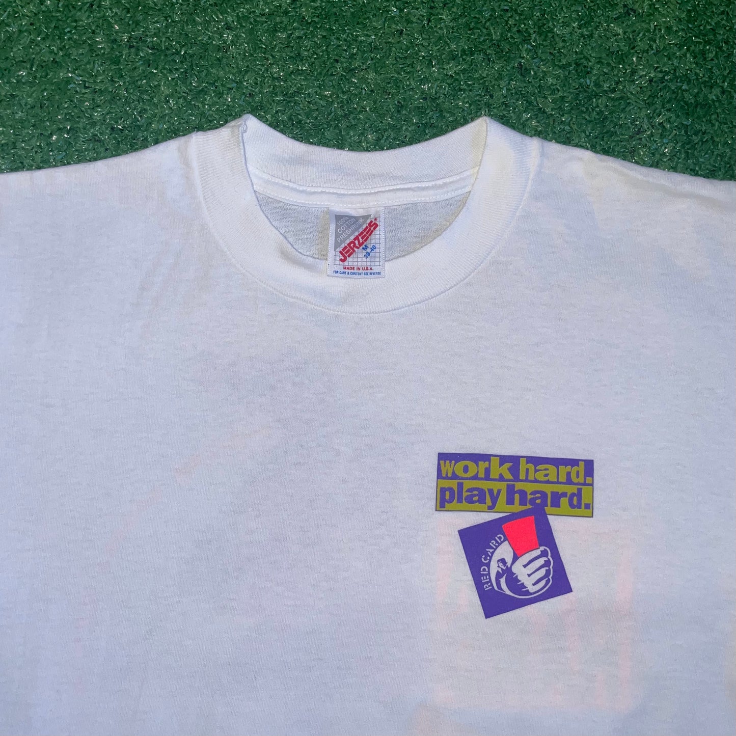 Vintage Jerzees USWNT 'Work Hard Play Hard' t-shirt - M