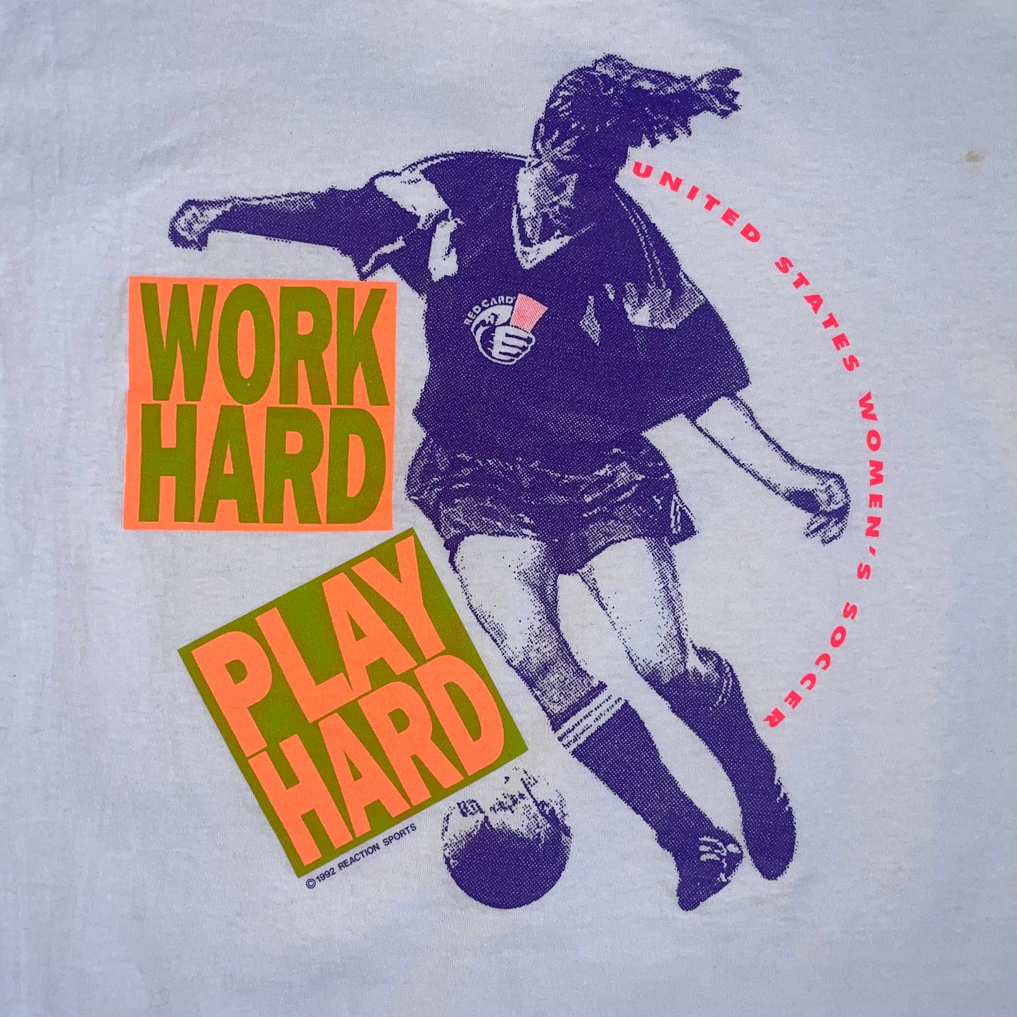 Vintage Jerzees USWNT 'Work Hard Play Hard' t-shirt - M