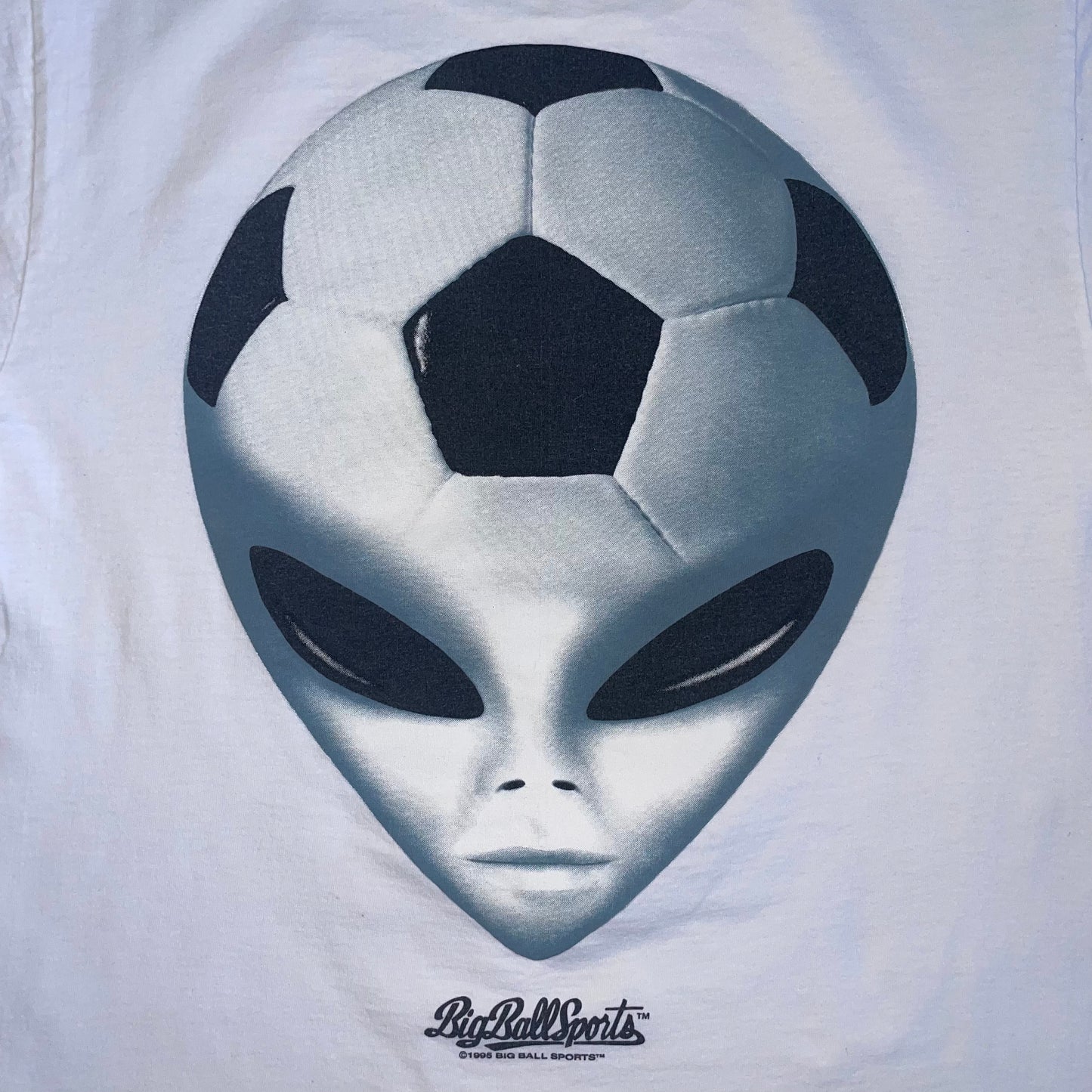 Vintage Big Ball Sports Alien t-shirt - L (White)