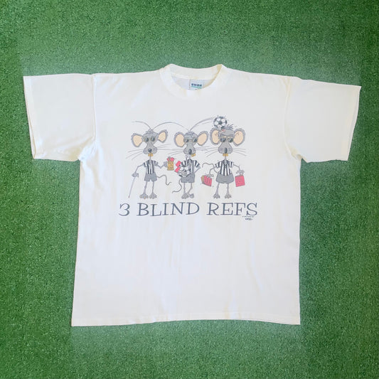 Vintage '3 Blind Refs' t-shirt - XL