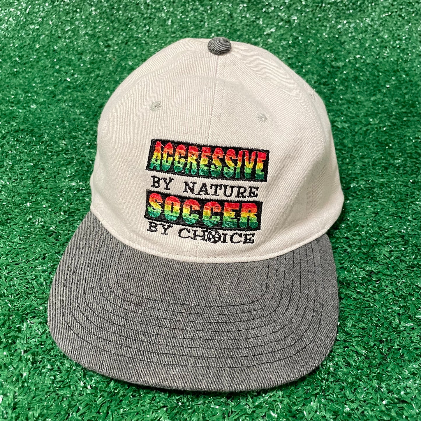 Vintage CYRK 'Aggressive By Nature, Soccer By Choice' baseball cap