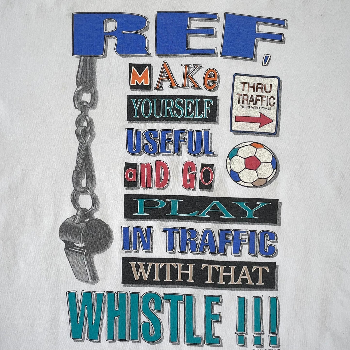 Vintage CYRK 'Hey Ref' t-shirt - XL