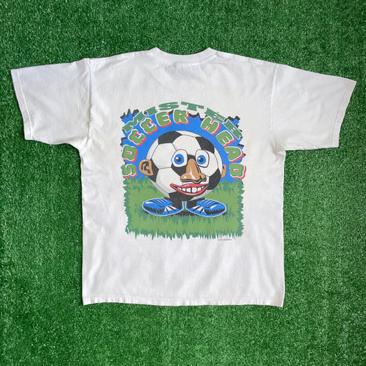 Vintage Mr Soccer Head t-shirt - L