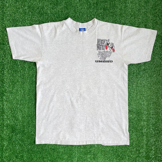 Vintage Umbro 'Hey Ref! Don't Quit Your Day Job!' t-shirt - XL