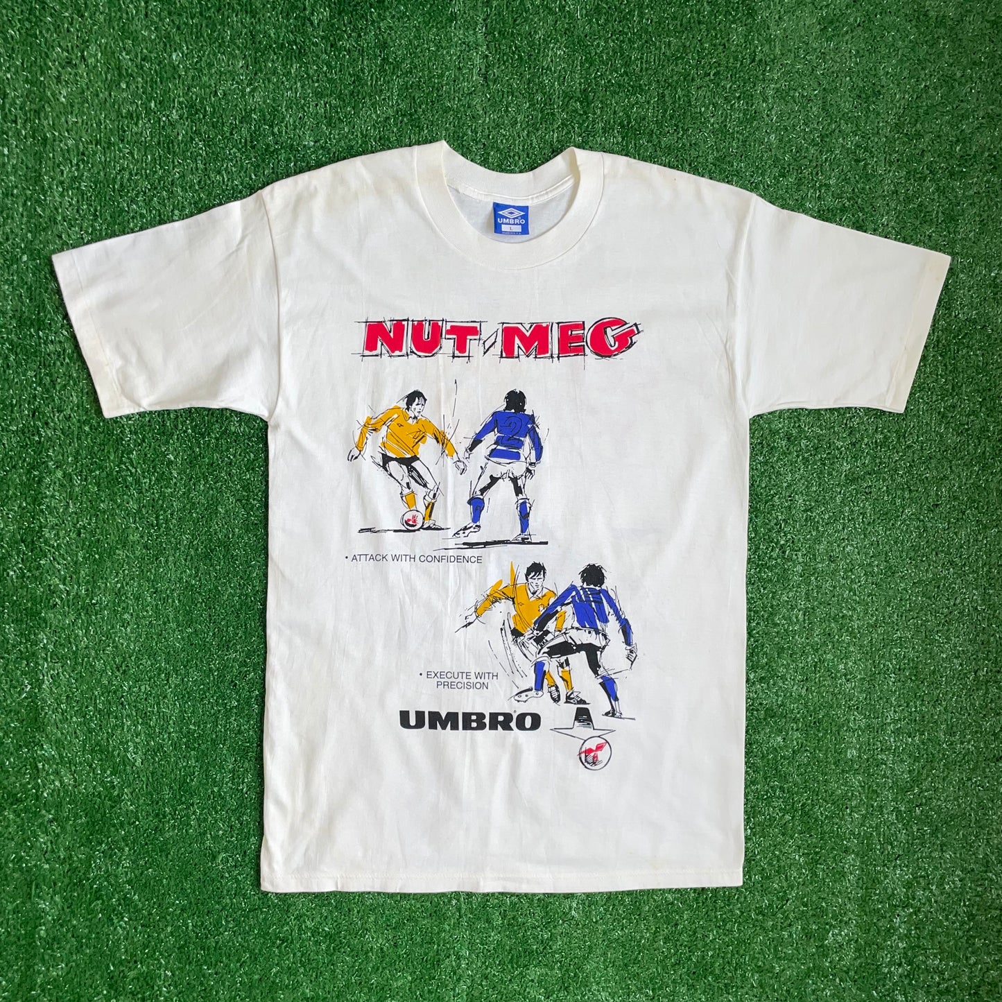 Vintage Umbro x Paul Trevillion 'Nutmeg' t-shirt - L